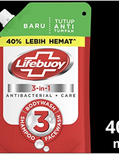 Logo Produk Lifebuoy Sabun Mandi Cair 3in1 400 mL